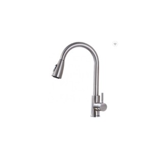 China wholesale Jonyj Faucet Water Filter Factories –  Deck mounted 304 stainless steel sink mixer kitchen faucets with pull down sprayer high arc pull out popular kitchen faucet – Yua...