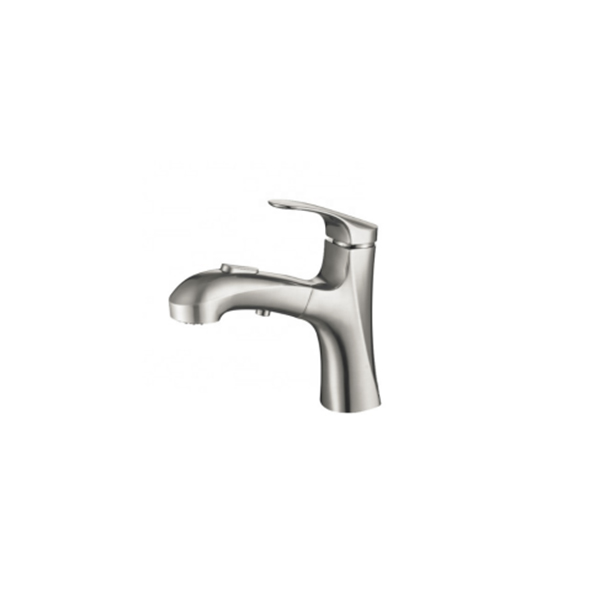 Multifunctional Zinc Alloy deck mounted single hole pull out bathroom faucets Basin Faucets with spray gun