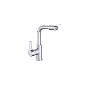 OEM High Quality Double Water Tap Company –  Modern Simply 360 Degree Rotation Water Outlet Bathroom Sink Tap Bath Mixer Chrome Zinc Basin Faucet – Yuanchenmei