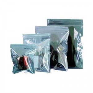 Custom printing resealable zipper anti-static shielding packaging bag electronic components antistatic bags