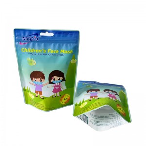 Custom printing foil liner facial mask bags independent packaging bag with euro slot