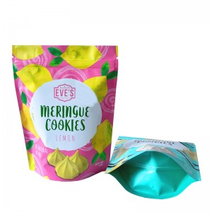 Factory Price For Printed Stand Up Pouches - Food pouch manufacturers custom aluminum foil resealable stand up pouch zip lock for cookies food packaging – HEHU PACKAGING