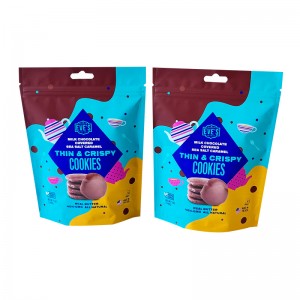 Custom digital printed foil laminated self-standing pouches food stand up pouches packaging manufacturer