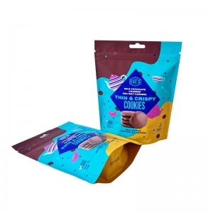 Custom digital printed foil laminated self-standing pouches food stand up pouches packaging manufacturer
