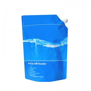 Custom printing retail packaging leak proof spouted stand up Liquid Packaging pouch with spout