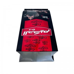Side gusset bag manufacturer custom printing aluminum foil side gusset coffee packaging bag with one-way valve