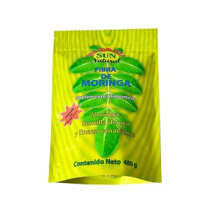 Custom foil lined standing pouch color matte frosted stand up food packaging pouches manufacturer