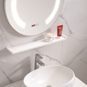 Small Modern PVC Bathroom Cabinet With LED Mirror