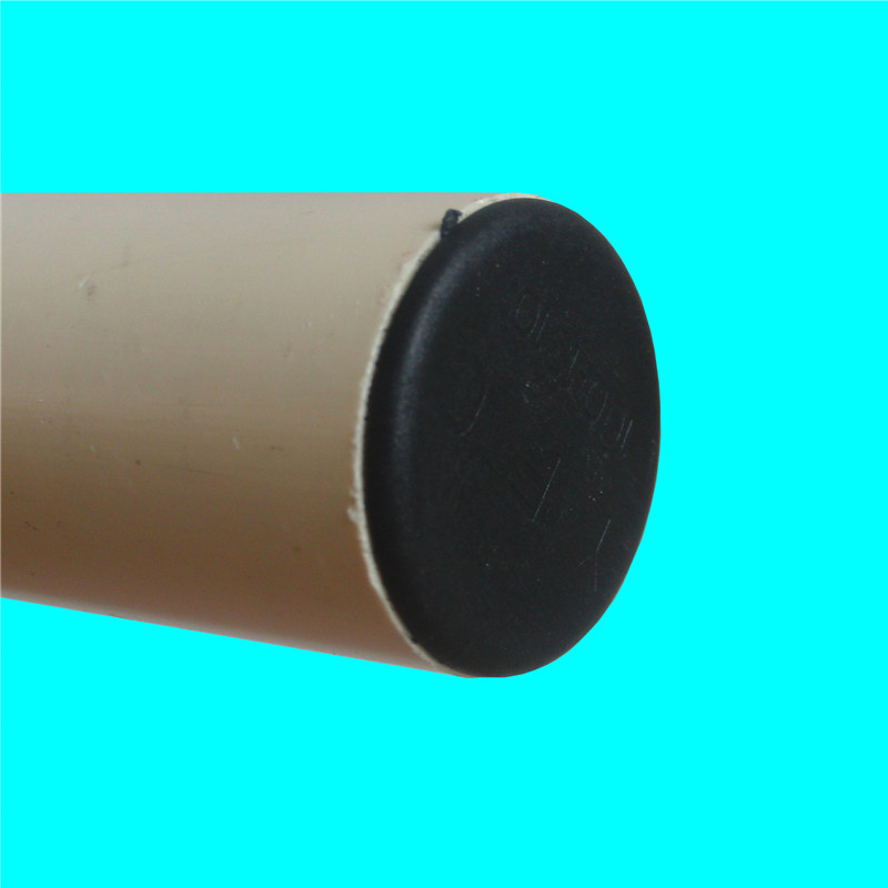 Pvc pipe top end cap for pipe rack fittings