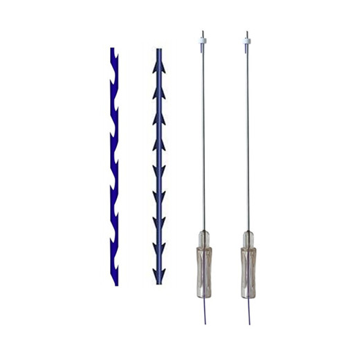 Cheap Discount Face Lift Threading Company Products –  W-type Lifting Thread Threads Double Barb Blunt Needle Thread Lifting Pdo Cog for Eye Face Nose  – FLODERMA