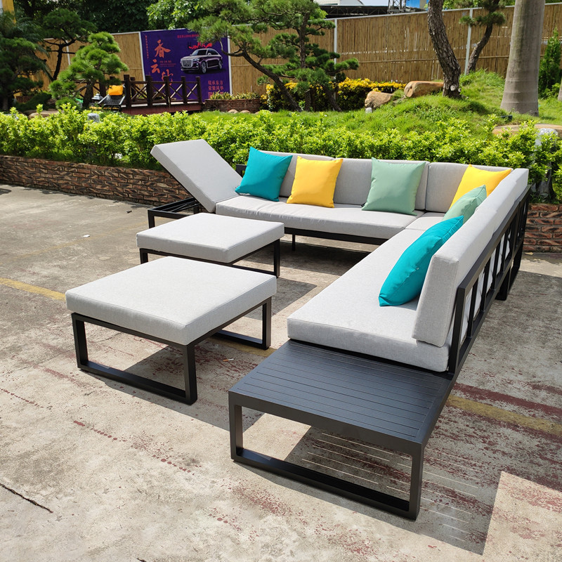 Outdoor Sectional Conversation Sofa Set, Modern Patio Couch Sofa Set Featured Image