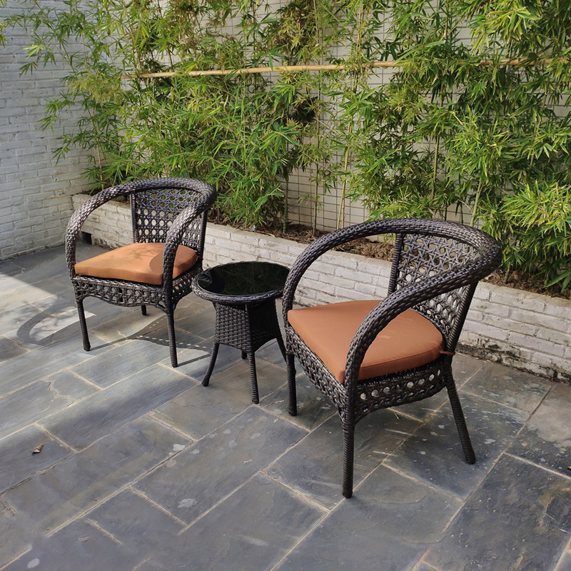 Outdoor Balcony Chair Bistro Set Balcony Furniture for Garden, Porch and Backyard