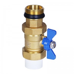 China wholesale Brass Ball Valve Manufacturer - Hotsales DN25 1inch PTFE Male Thread Water Flow Ppr Forged Brass Ball Valve With Butterfly Handle – Peifeng
