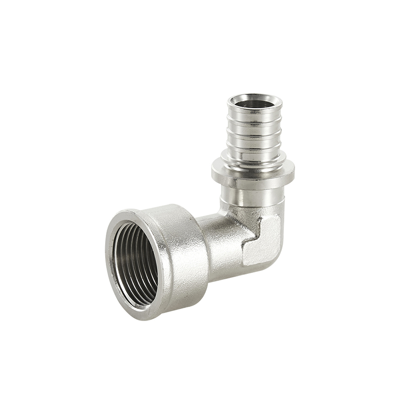 Factory Supply Plumbing Female Threaded Elbow Brass Crimp Fittings Sliding Fitting Copper Pex Pipe Fittings