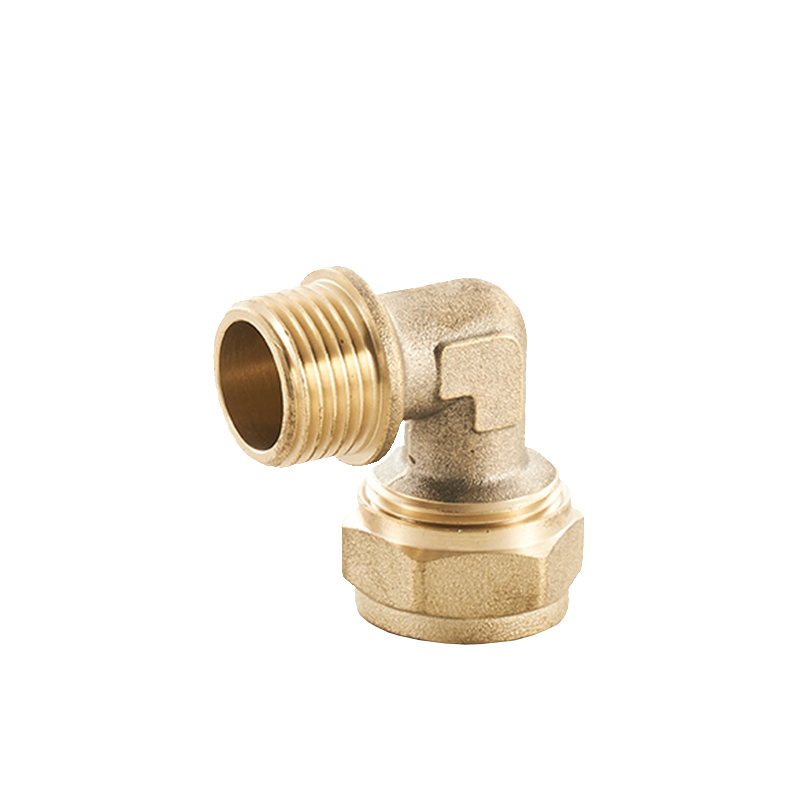 Male Elbow Brass Compression Fitting For Pex Pipe