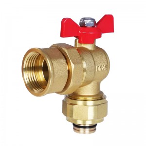 China wholesale Radiator Temperature Control Valve Factory - Wholesale Plumbing Full Flow Durable Cw617n 1inch Female Ferrule Angle Seat Brass Ball Valve – Peifeng