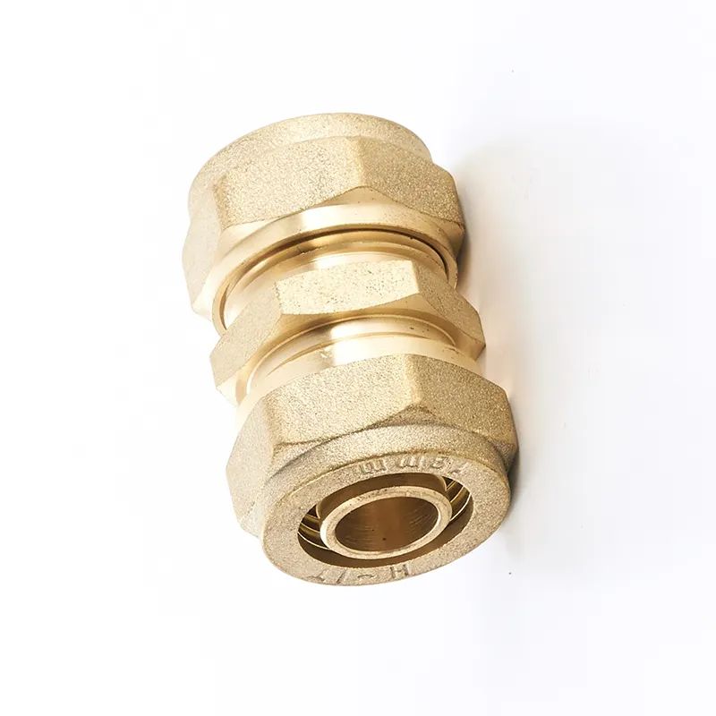 High quality Plumbing pex pipe fittings brass compression fittings equal female coupling Adapter