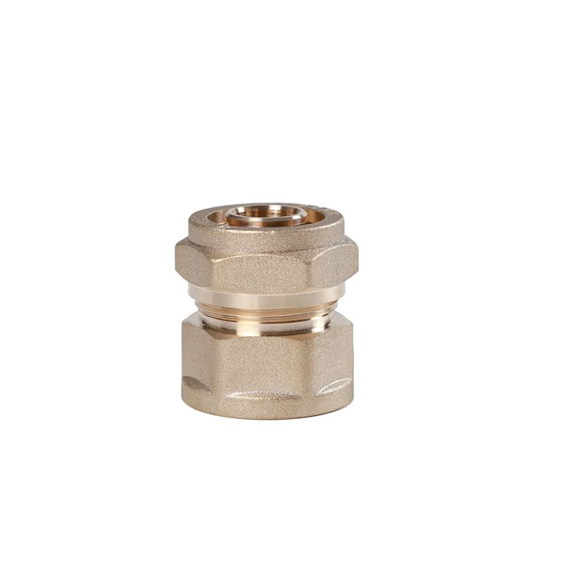 High quality Brass compression fittings straight Equal union pipe joint Pex Pipe Tube Coupler