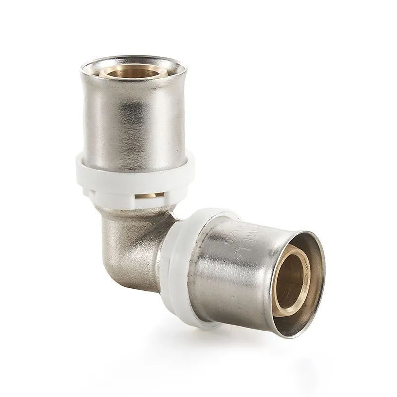 China Supplier stainless steel sleeve socket elbow joint Female Equal elbow brass press fitting