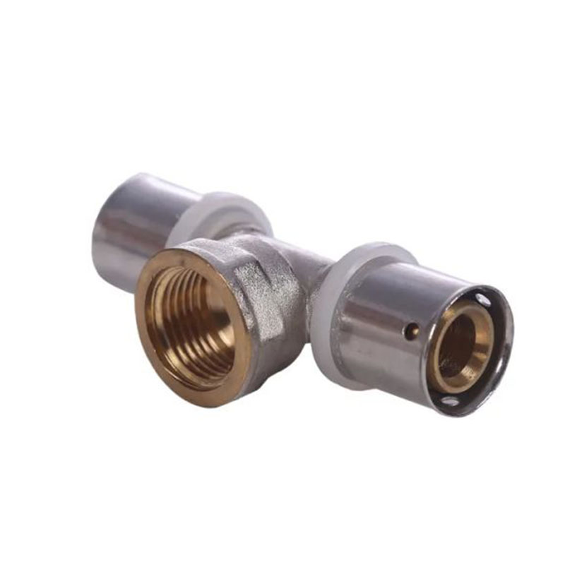 Good quality best price brass compression pipe internal thread T-shaped connection pipe fittings