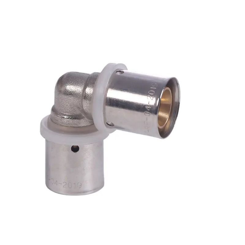 Yuhuan compression pipe fittings brass material elbow pipe sleeve internal thread elbow fittings