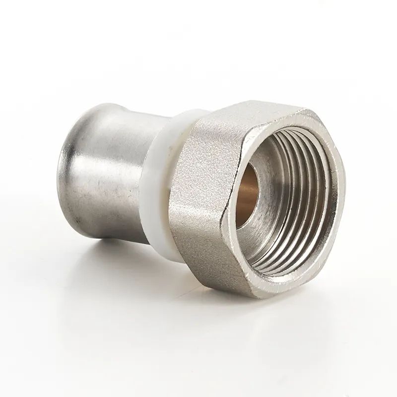 S20 S25 3/4 Female Thread Connection Reducing Ferrule Union Brass Nipple For Tubing