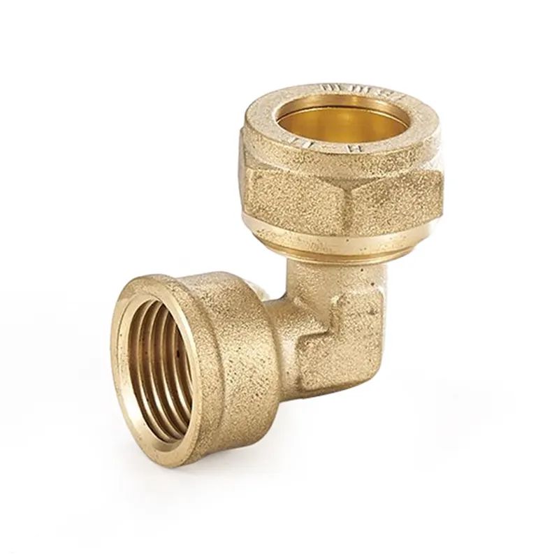 Brass Compression Fitting For Copper Pipe Fittings Female Elbow Compression Fitting