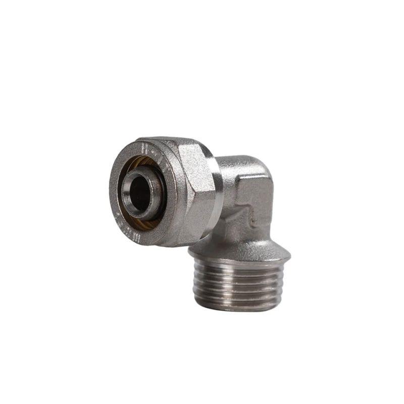Hot sales 90 degree male union adapter hose tube Connector Elbow Brass Compression Pex al pex pipe Fitting