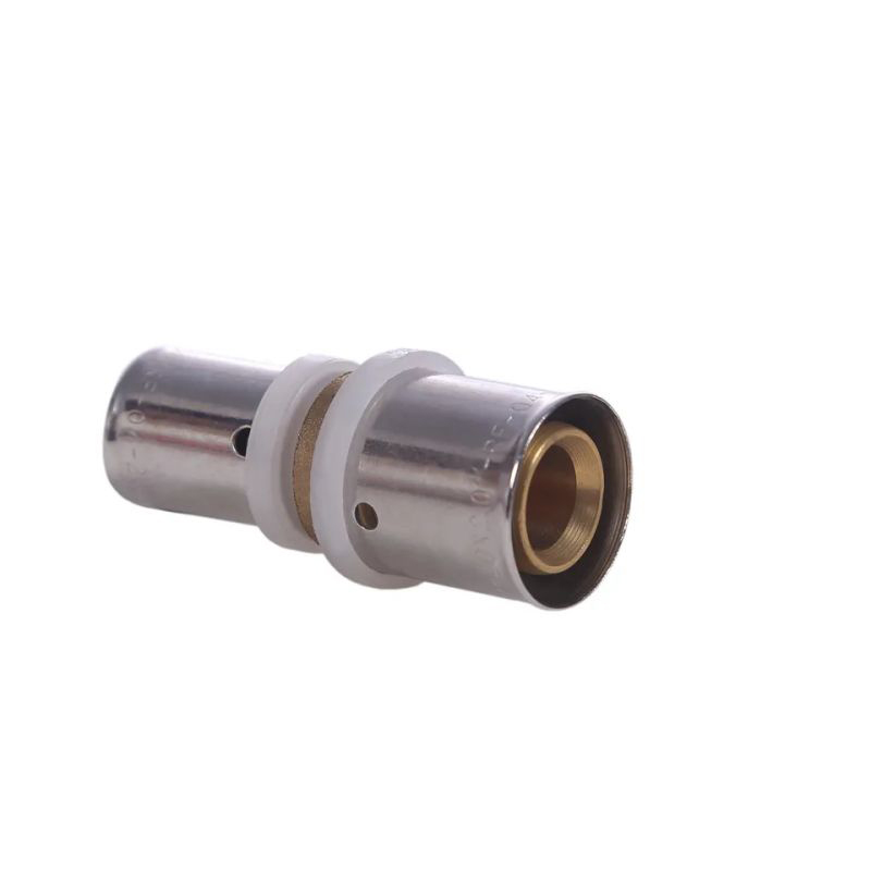 Wholesale Plumbing pex fitting Straight reducing coupling Hose tube connector Brass press pipe fitting