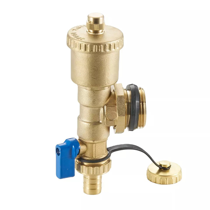 Hot Sale 1/2-1inch Brass Hydraulic Automatic Air Vent and Drain Valve for Floor Heating Manifold