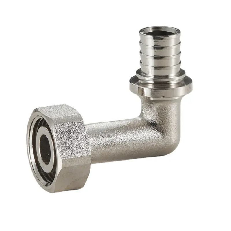 Factory sales Hex Nipple Female thread Elbow coupling copper Sliding Fitting Brass pex Pipe Fitting