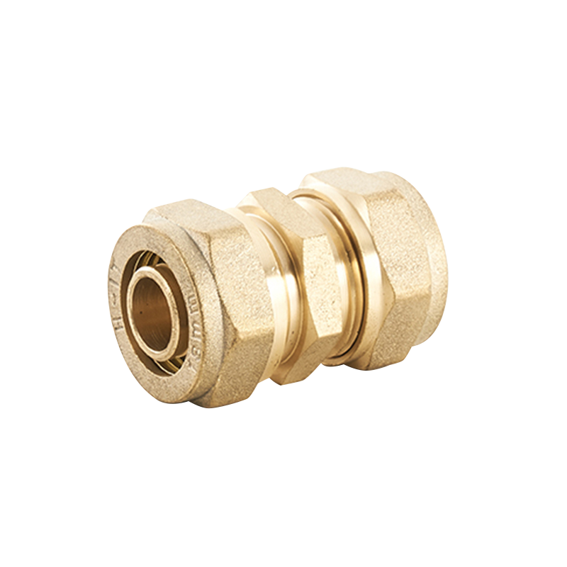 China Equal Coupling Brass Compression Fitting For Pex Pipe Manufacturer  and Supplier