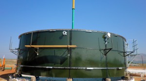 Organic Wastewater Anaerobic Digestion Tank Glass Fused To Steel UASB Reactor