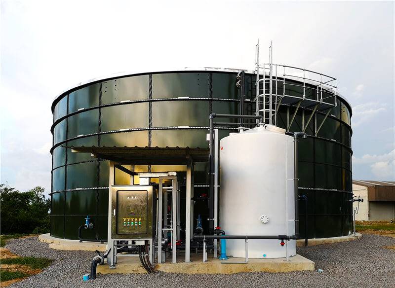 YHR Alcohol Wastewater Storage Glass-Fused-to-Steel Tank was completed in Thailand