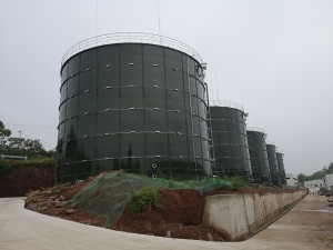 Glass Coated Sewage Treatment Tank 0.25 – 0.45 Mm Coat Thickness
