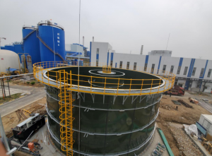 Food Industry Waste Bolted Steel Tanks , Stainless Steel Storage Tanks