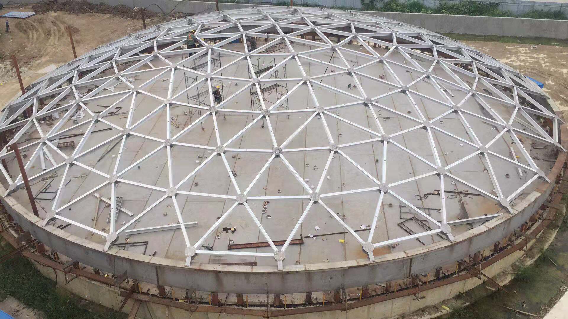 China Aluminum dome roof geodesic dome for potable water tanks dome  manufacturers and suppliers
