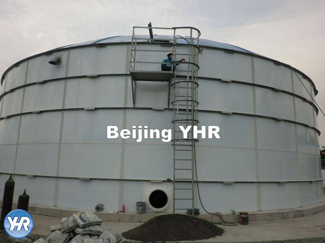 Cheap price Glass Lined Water Tank - Round Cylindrical Shell Bolted Steel Tanks , Steel Water Storage Tanks – YHR