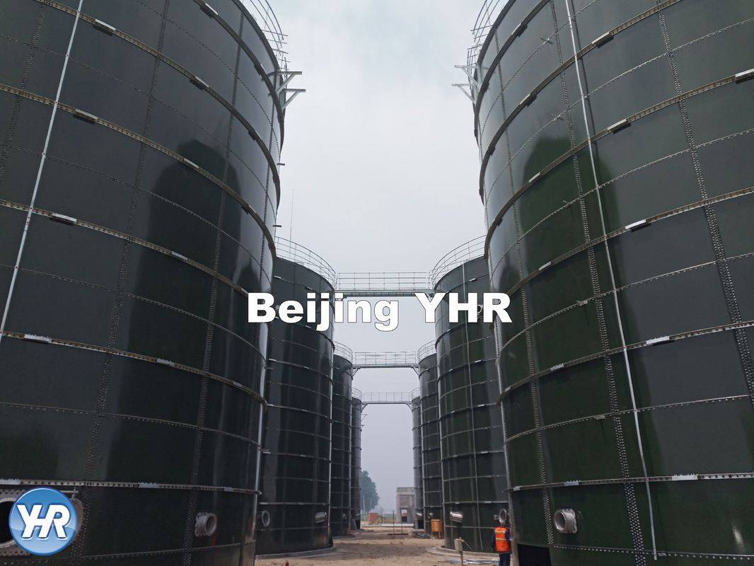 Factory wholesale Glass Lined Steel Tank - Cow Manure Biogas Glass Fused To Steel Water Tanks With Fixed Cover – YHR