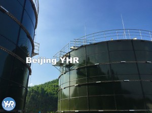 Enameled Bolted Anaerobic Digester Tank 1000 M3 CSTR For Organic Waste