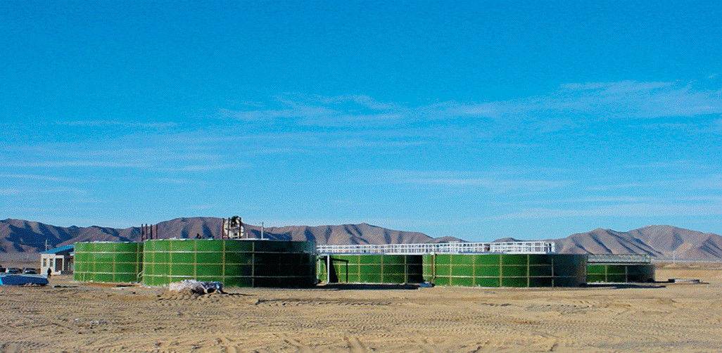Cylindrical Underground Water Storage Tanks Modularized Design Long Life Span