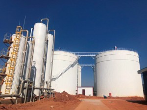 Durable Chemical Storage Tanks , Glass Lined Steel Tanks Gas / Liquid Impermeable