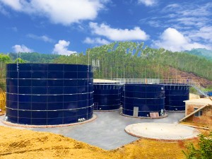 Safety Liquid Fertilizer Storage Tanks , Steel Panel Tanks 6.0 Mohs Hardness