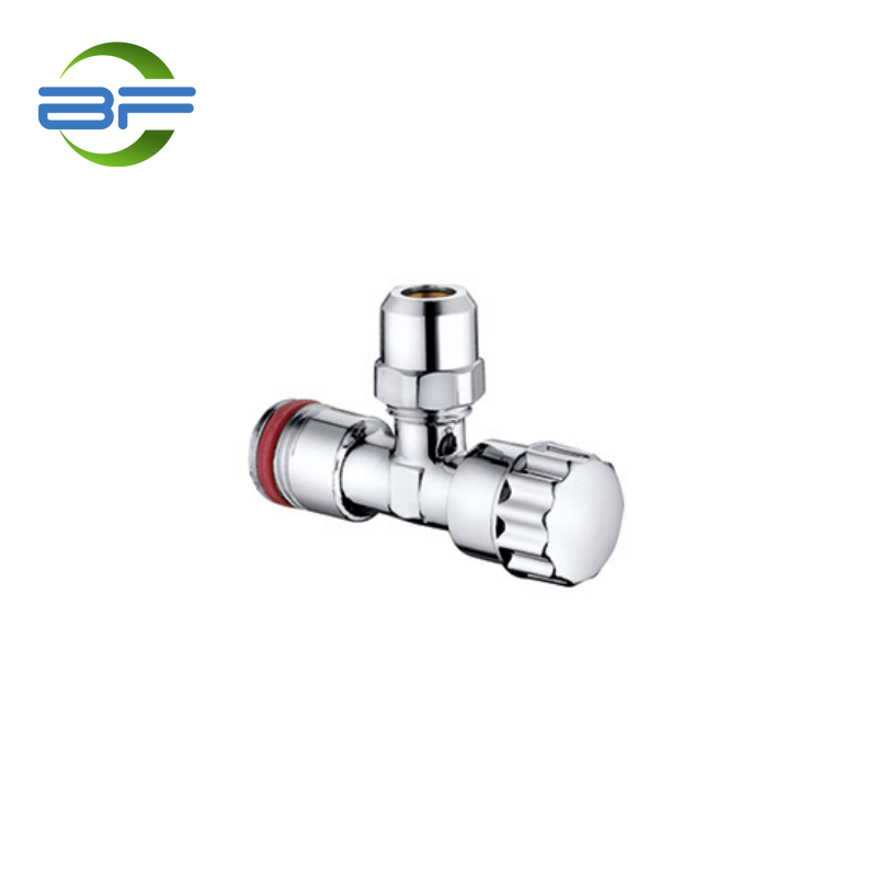 AG604 BRASS ANGLE VALVE, COMPRESSION OUTLET, MULTI TURN