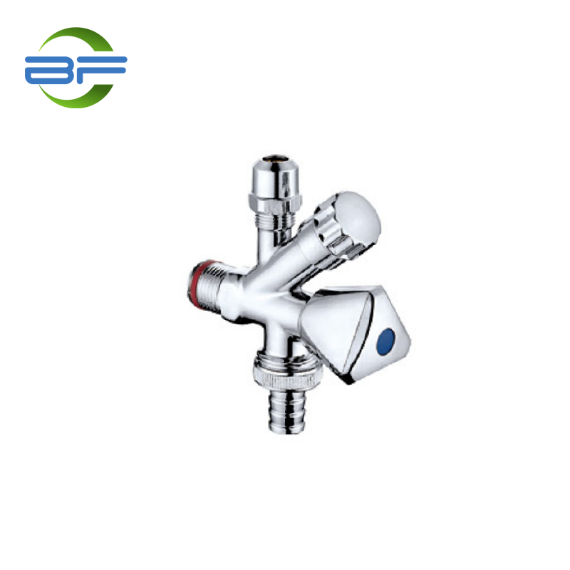 Best Sensor Soap Dispenser Factory –  AG611 BRASS 3-WAY ANGLE VALVE, MULTI TURN – Yehui