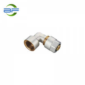 BF005 BRASS FEMALE ELBOW FITTING FOR MULTILAYER PIPE