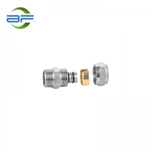 BF101 BRASS STRAIGHT MALE COUPLER FITTING FOR MULTILAYER PIPE