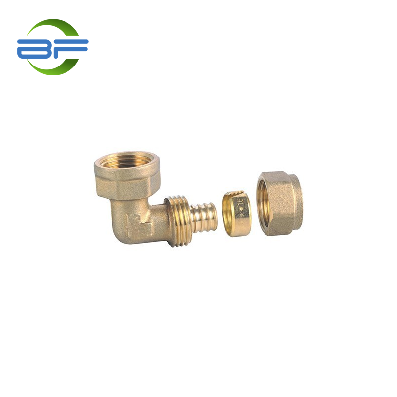 BF205 BRASS FEMALE ELBOW FITTING FOR PEX PIPE