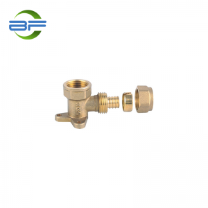 BF210 BRASS WALL PLATE  FEMALE ELBOW FITTING FOR PEX PIPE