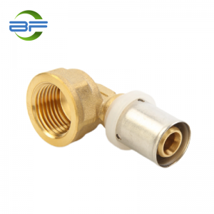 BF325 TH-TYPE BRASS PRESS FEMALE ELBOW FITTING